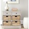 Safavieh Herman Storage Unit With Wicker Baskets Vintage Grey